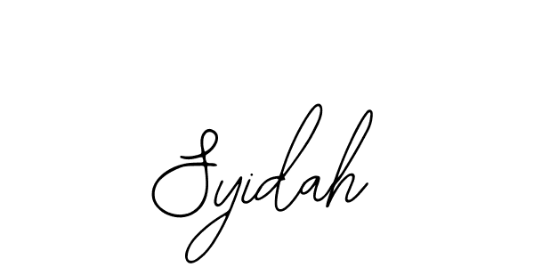 Use a signature maker to create a handwritten signature online. With this signature software, you can design (Bearetta-2O07w) your own signature for name Syidah. Syidah signature style 12 images and pictures png