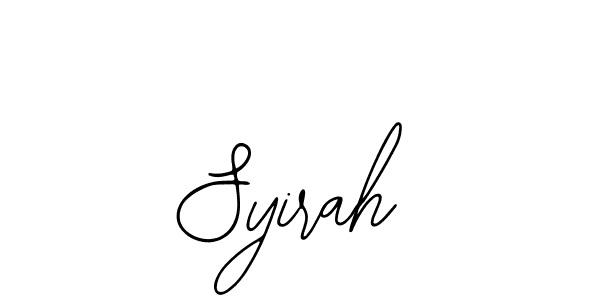 Use a signature maker to create a handwritten signature online. With this signature software, you can design (Bearetta-2O07w) your own signature for name Syirah. Syirah signature style 12 images and pictures png