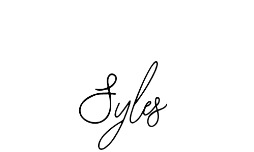 How to make Syles name signature. Use Bearetta-2O07w style for creating short signs online. This is the latest handwritten sign. Syles signature style 12 images and pictures png