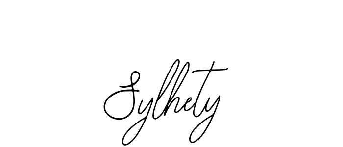 You should practise on your own different ways (Bearetta-2O07w) to write your name (Sylhety) in signature. don't let someone else do it for you. Sylhety signature style 12 images and pictures png