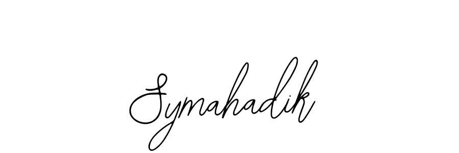 Also You can easily find your signature by using the search form. We will create Symahadik name handwritten signature images for you free of cost using Bearetta-2O07w sign style. Symahadik signature style 12 images and pictures png