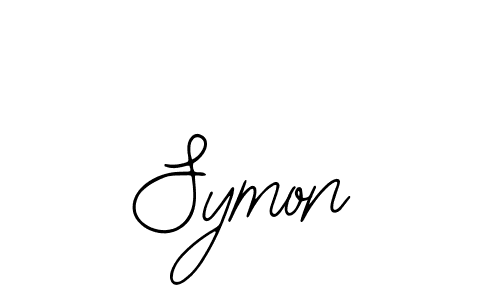 How to make Symon name signature. Use Bearetta-2O07w style for creating short signs online. This is the latest handwritten sign. Symon signature style 12 images and pictures png