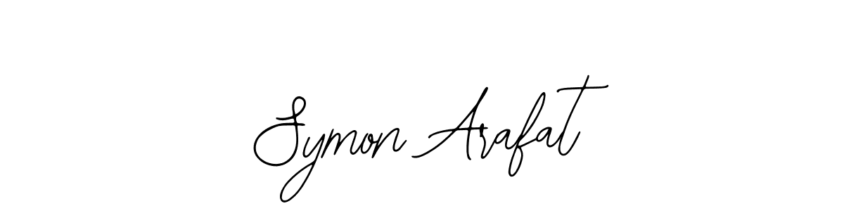 Bearetta-2O07w is a professional signature style that is perfect for those who want to add a touch of class to their signature. It is also a great choice for those who want to make their signature more unique. Get Symon Arafat name to fancy signature for free. Symon Arafat signature style 12 images and pictures png