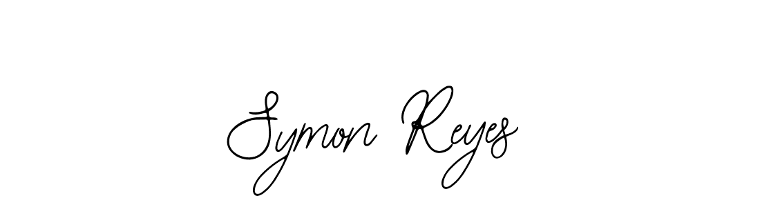 Use a signature maker to create a handwritten signature online. With this signature software, you can design (Bearetta-2O07w) your own signature for name Symon Reyes. Symon Reyes signature style 12 images and pictures png