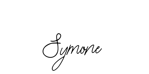 Use a signature maker to create a handwritten signature online. With this signature software, you can design (Bearetta-2O07w) your own signature for name Symone. Symone signature style 12 images and pictures png