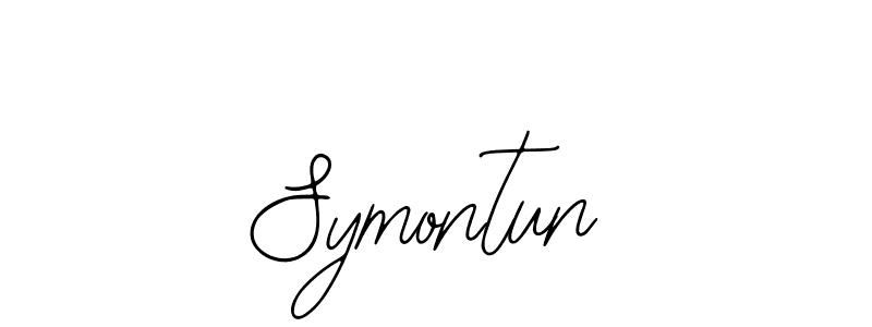 Use a signature maker to create a handwritten signature online. With this signature software, you can design (Bearetta-2O07w) your own signature for name Symontun. Symontun signature style 12 images and pictures png