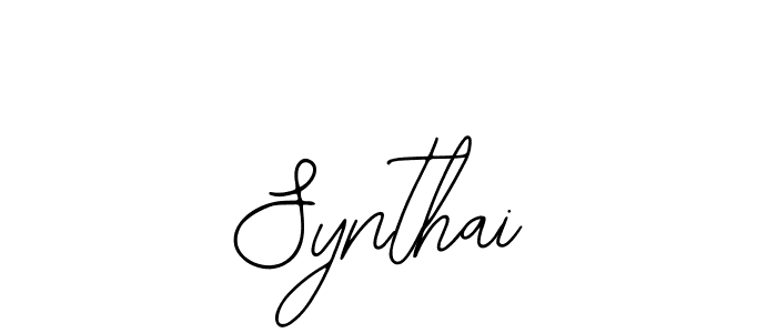 You should practise on your own different ways (Bearetta-2O07w) to write your name (Synthai) in signature. don't let someone else do it for you. Synthai signature style 12 images and pictures png