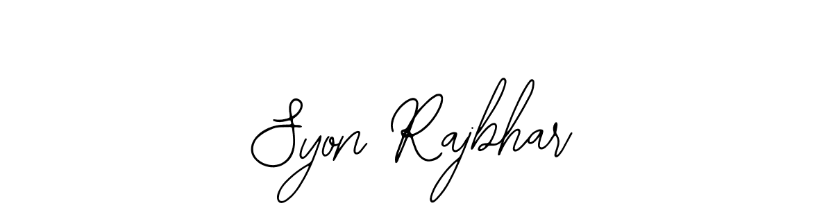 Also we have Syon Rajbhar name is the best signature style. Create professional handwritten signature collection using Bearetta-2O07w autograph style. Syon Rajbhar signature style 12 images and pictures png