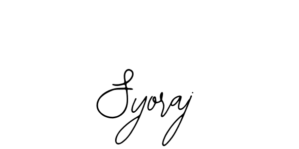 Design your own signature with our free online signature maker. With this signature software, you can create a handwritten (Bearetta-2O07w) signature for name Syoraj. Syoraj signature style 12 images and pictures png