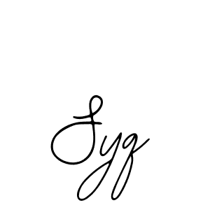 The best way (Bearetta-2O07w) to make a short signature is to pick only two or three words in your name. The name Syq include a total of six letters. For converting this name. Syq signature style 12 images and pictures png