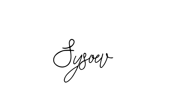 Create a beautiful signature design for name Sysoev. With this signature (Bearetta-2O07w) fonts, you can make a handwritten signature for free. Sysoev signature style 12 images and pictures png