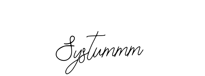 How to make Systummm signature? Bearetta-2O07w is a professional autograph style. Create handwritten signature for Systummm name. Systummm signature style 12 images and pictures png