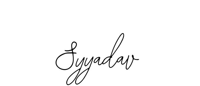 You can use this online signature creator to create a handwritten signature for the name Syyadav. This is the best online autograph maker. Syyadav signature style 12 images and pictures png