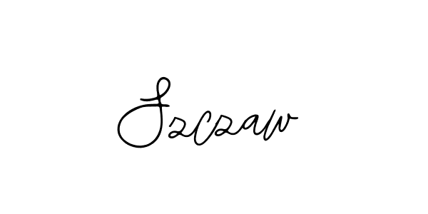 How to make Szczaw name signature. Use Bearetta-2O07w style for creating short signs online. This is the latest handwritten sign. Szczaw signature style 12 images and pictures png