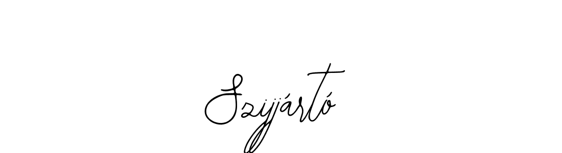 Szijjártó stylish signature style. Best Handwritten Sign (Bearetta-2O07w) for my name. Handwritten Signature Collection Ideas for my name Szijjártó. Szijjártó signature style 12 images and pictures png