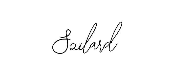 How to make Szilard name signature. Use Bearetta-2O07w style for creating short signs online. This is the latest handwritten sign. Szilard signature style 12 images and pictures png