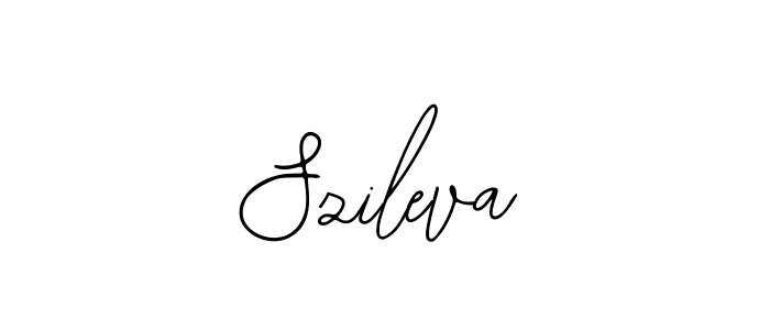Use a signature maker to create a handwritten signature online. With this signature software, you can design (Bearetta-2O07w) your own signature for name Szileva. Szileva signature style 12 images and pictures png