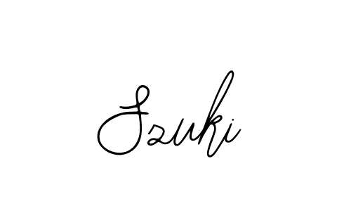 How to make Szuki signature? Bearetta-2O07w is a professional autograph style. Create handwritten signature for Szuki name. Szuki signature style 12 images and pictures png
