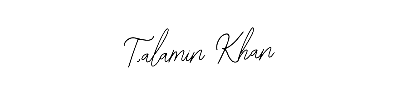 Best and Professional Signature Style for T,alamin Khan. Bearetta-2O07w Best Signature Style Collection. T,alamin Khan signature style 12 images and pictures png