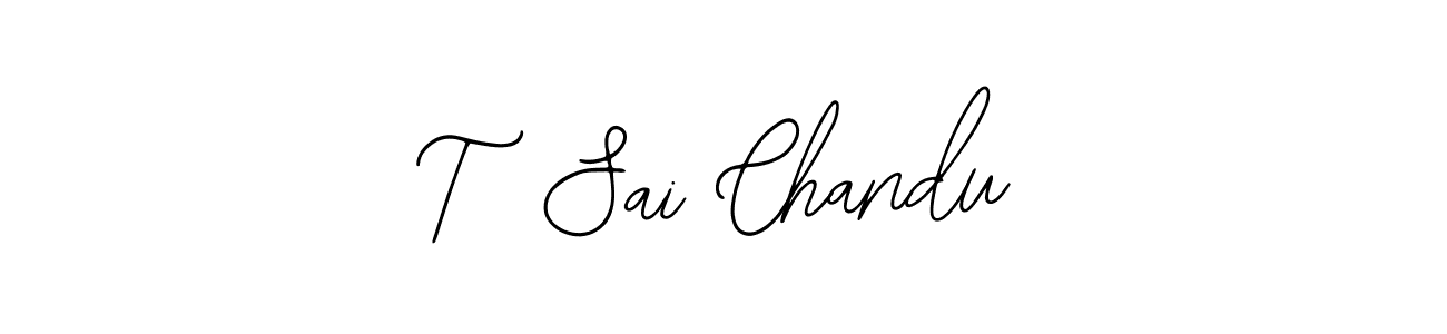 How to make T  Sai Chandu signature? Bearetta-2O07w is a professional autograph style. Create handwritten signature for T  Sai Chandu name. T  Sai Chandu signature style 12 images and pictures png