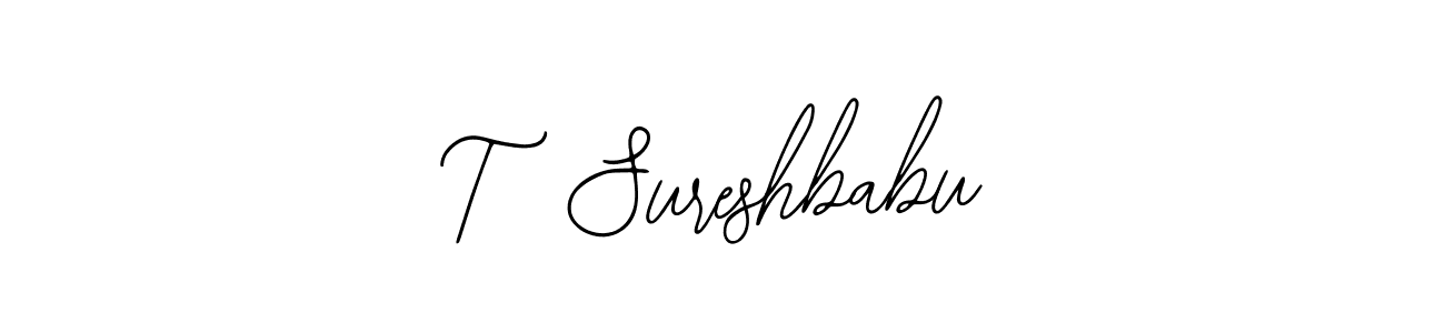 Once you've used our free online signature maker to create your best signature Bearetta-2O07w style, it's time to enjoy all of the benefits that T  Sureshbabu name signing documents. T  Sureshbabu signature style 12 images and pictures png