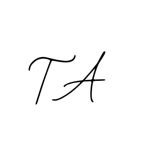 Use a signature maker to create a handwritten signature online. With this signature software, you can design (Bearetta-2O07w) your own signature for name T A. T A signature style 12 images and pictures png