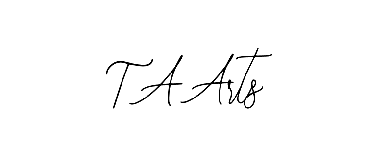 Use a signature maker to create a handwritten signature online. With this signature software, you can design (Bearetta-2O07w) your own signature for name T A Arts. T A Arts signature style 12 images and pictures png