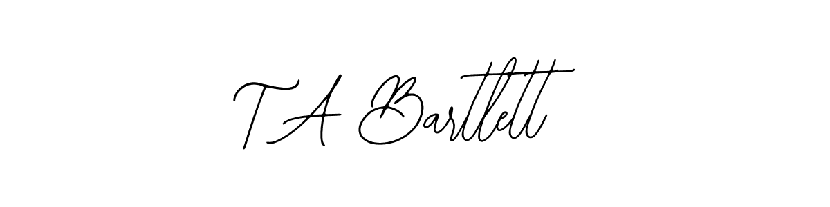 if you are searching for the best signature style for your name T A Bartlett. so please give up your signature search. here we have designed multiple signature styles  using Bearetta-2O07w. T A Bartlett signature style 12 images and pictures png