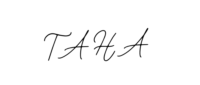 How to Draw T A H A signature style? Bearetta-2O07w is a latest design signature styles for name T A H A. T A H A signature style 12 images and pictures png
