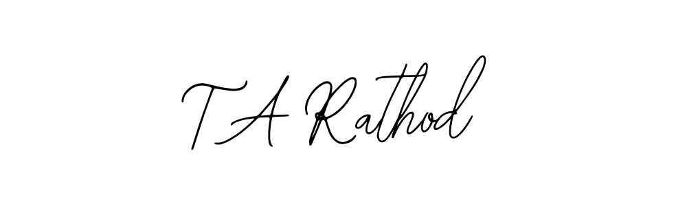 Make a short T A Rathod signature style. Manage your documents anywhere anytime using Bearetta-2O07w. Create and add eSignatures, submit forms, share and send files easily. T A Rathod signature style 12 images and pictures png