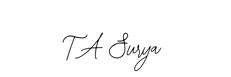 You can use this online signature creator to create a handwritten signature for the name T A Surya. This is the best online autograph maker. T A Surya signature style 12 images and pictures png