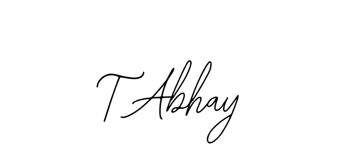 Also we have T Abhay name is the best signature style. Create professional handwritten signature collection using Bearetta-2O07w autograph style. T Abhay signature style 12 images and pictures png