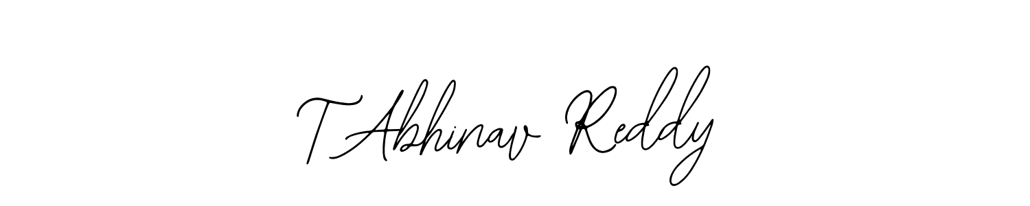 The best way (Bearetta-2O07w) to make a short signature is to pick only two or three words in your name. The name T Abhinav Reddy include a total of six letters. For converting this name. T Abhinav Reddy signature style 12 images and pictures png