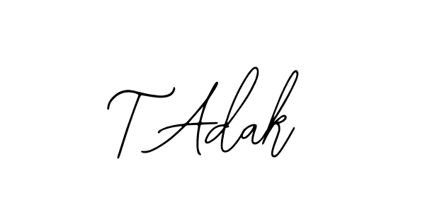 Similarly Bearetta-2O07w is the best handwritten signature design. Signature creator online .You can use it as an online autograph creator for name T Adak. T Adak signature style 12 images and pictures png