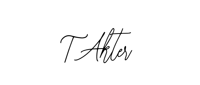 Make a beautiful signature design for name T Akter. Use this online signature maker to create a handwritten signature for free. T Akter signature style 12 images and pictures png