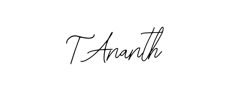 It looks lik you need a new signature style for name T Ananth. Design unique handwritten (Bearetta-2O07w) signature with our free signature maker in just a few clicks. T Ananth signature style 12 images and pictures png