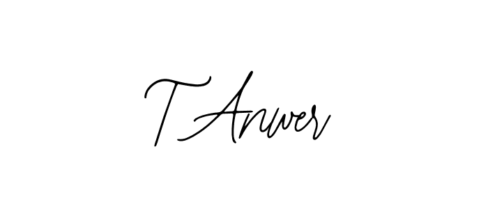 This is the best signature style for the T Anwer name. Also you like these signature font (Bearetta-2O07w). Mix name signature. T Anwer signature style 12 images and pictures png