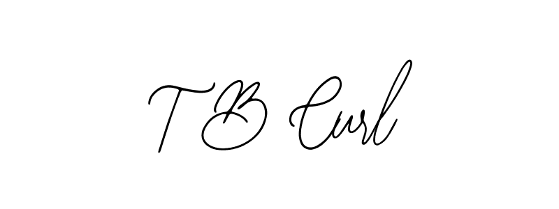 Create a beautiful signature design for name T B Curl. With this signature (Bearetta-2O07w) fonts, you can make a handwritten signature for free. T B Curl signature style 12 images and pictures png