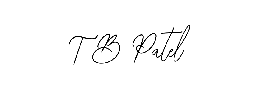 Create a beautiful signature design for name T B Patel. With this signature (Bearetta-2O07w) fonts, you can make a handwritten signature for free. T B Patel signature style 12 images and pictures png