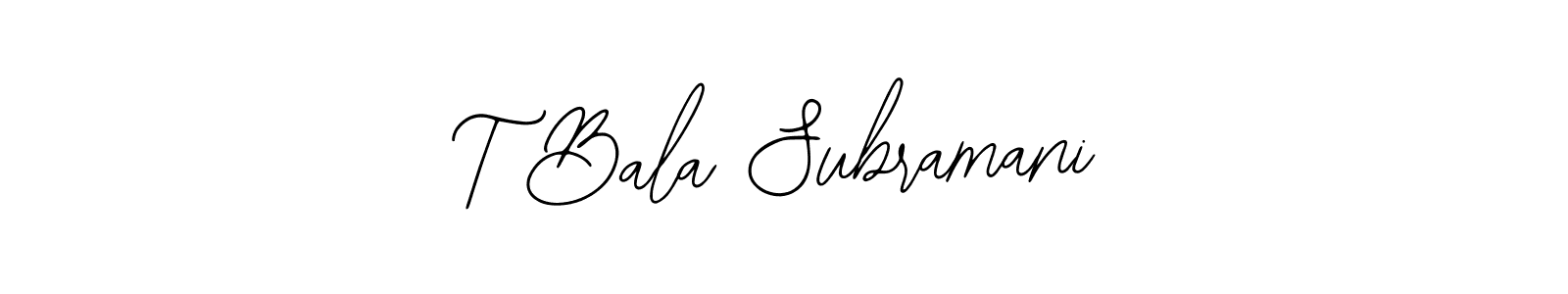 Similarly Bearetta-2O07w is the best handwritten signature design. Signature creator online .You can use it as an online autograph creator for name T Bala Subramani. T Bala Subramani signature style 12 images and pictures png