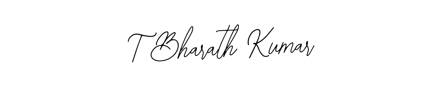How to make T Bharath Kumar signature? Bearetta-2O07w is a professional autograph style. Create handwritten signature for T Bharath Kumar name. T Bharath Kumar signature style 12 images and pictures png