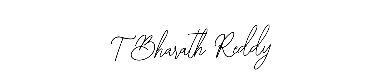 Bearetta-2O07w is a professional signature style that is perfect for those who want to add a touch of class to their signature. It is also a great choice for those who want to make their signature more unique. Get T Bharath Reddy name to fancy signature for free. T Bharath Reddy signature style 12 images and pictures png