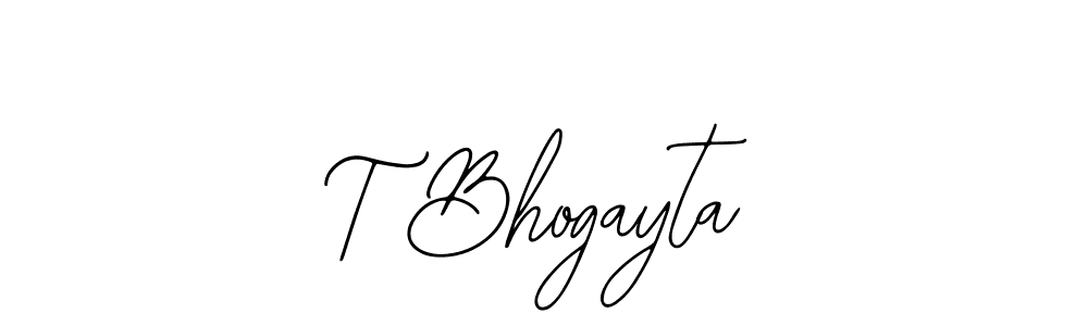 How to make T Bhogayta signature? Bearetta-2O07w is a professional autograph style. Create handwritten signature for T Bhogayta name. T Bhogayta signature style 12 images and pictures png