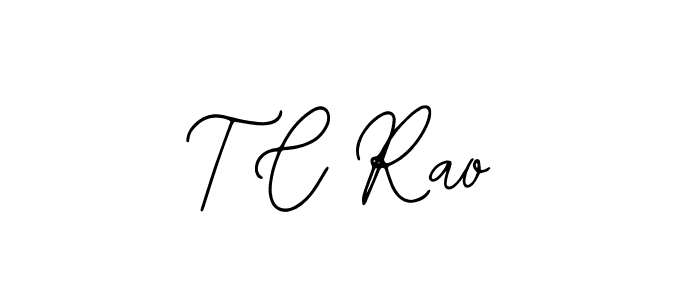 Design your own signature with our free online signature maker. With this signature software, you can create a handwritten (Bearetta-2O07w) signature for name T C Rao. T C Rao signature style 12 images and pictures png