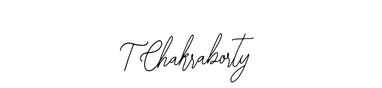 Also we have T Chakraborty name is the best signature style. Create professional handwritten signature collection using Bearetta-2O07w autograph style. T Chakraborty signature style 12 images and pictures png