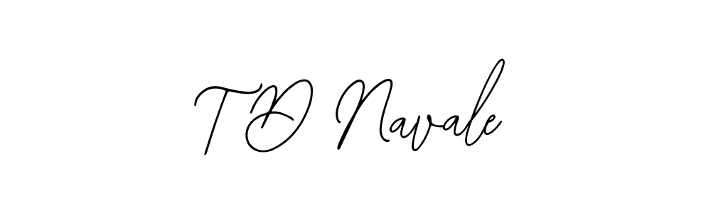 Use a signature maker to create a handwritten signature online. With this signature software, you can design (Bearetta-2O07w) your own signature for name T D Navale. T D Navale signature style 12 images and pictures png