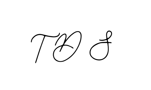 Design your own signature with our free online signature maker. With this signature software, you can create a handwritten (Bearetta-2O07w) signature for name T D S. T D S signature style 12 images and pictures png