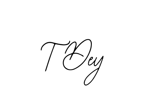 How to Draw T Dey signature style? Bearetta-2O07w is a latest design signature styles for name T Dey. T Dey signature style 12 images and pictures png