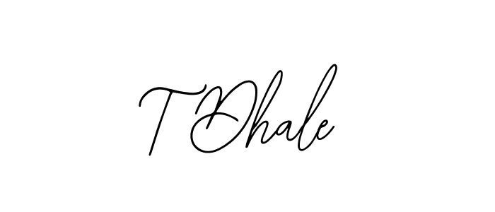 Create a beautiful signature design for name T Dhale. With this signature (Bearetta-2O07w) fonts, you can make a handwritten signature for free. T Dhale signature style 12 images and pictures png