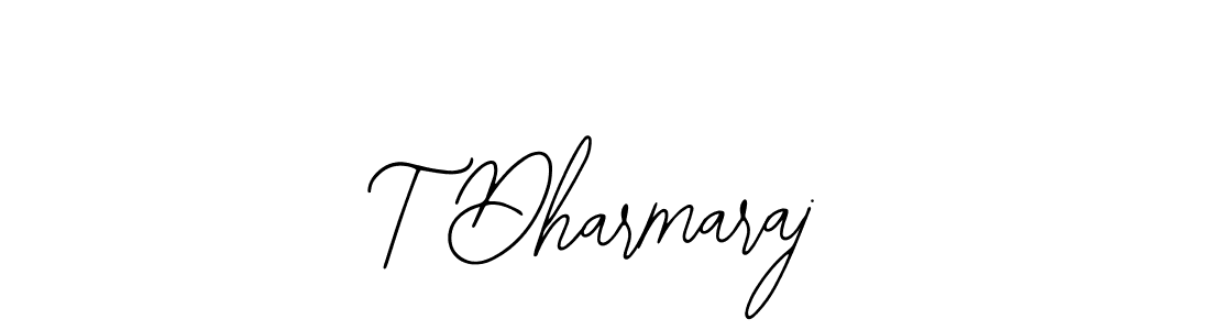 Use a signature maker to create a handwritten signature online. With this signature software, you can design (Bearetta-2O07w) your own signature for name T Dharmaraj. T Dharmaraj signature style 12 images and pictures png